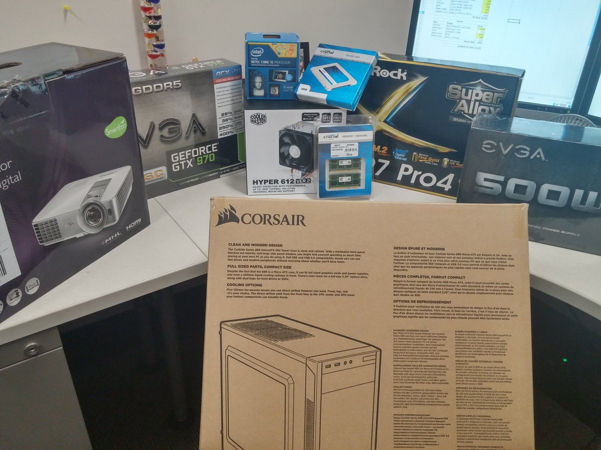 TheWeatherDad's tweet photo. I was all excited about this build until I realized I bought a micro-ATX tower and notebook RAM. Woops. #pcbuildfail https://t.co/OVqvF6PzeK