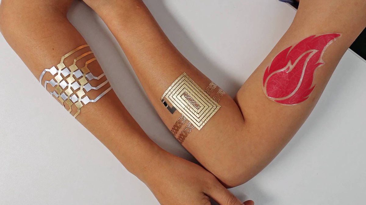 FashNerd's tweet photo. FashNerd | Temporary Tech Tattoos, When Function Trumps Fashion https://t.co/GKbGJMVI5a #WearableTech #FashionTech https://t.co/AMbkZbv36Q