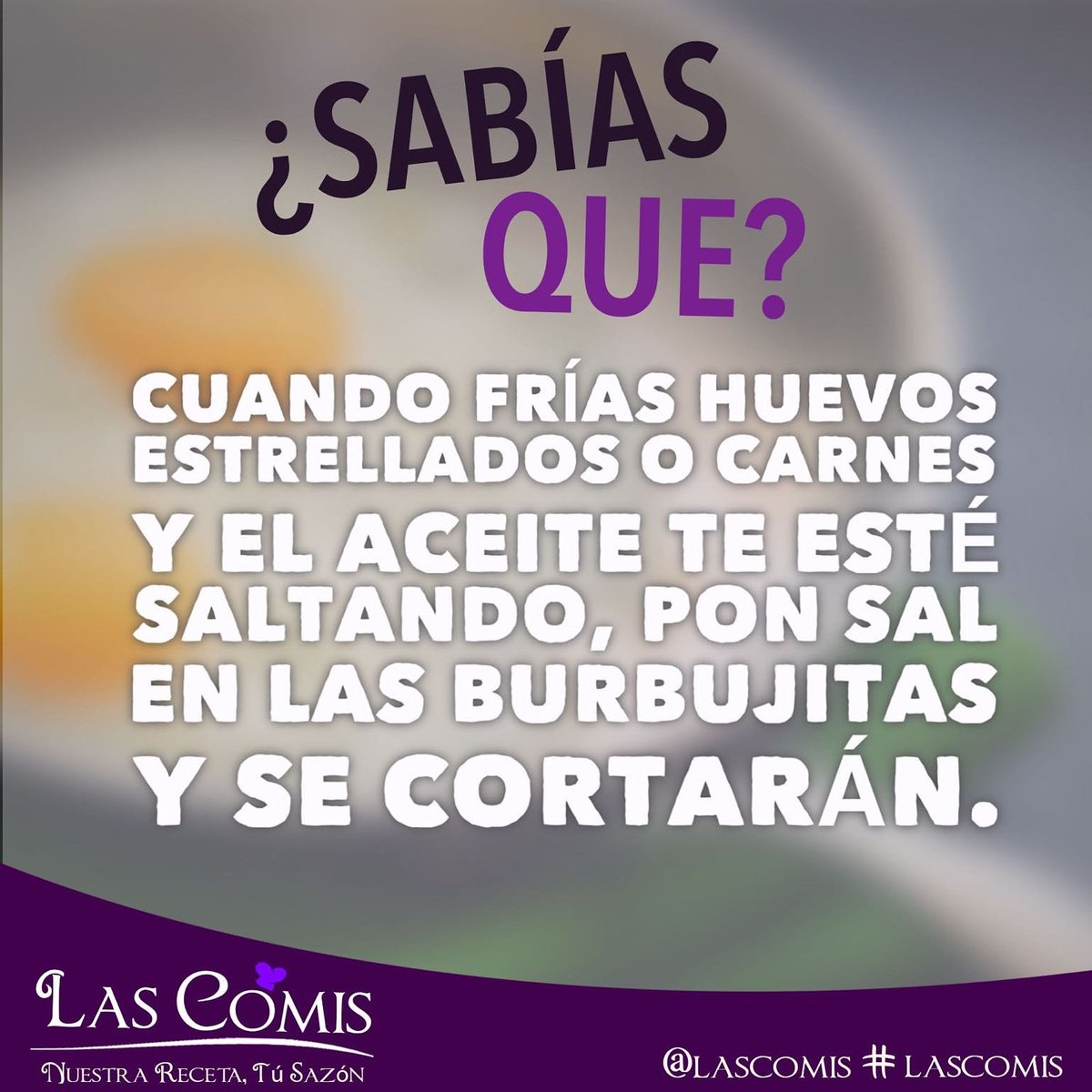 LasComis's tweet photo. #lascomis #comitip #aceite #freir #huevos #comiscooking #hermanasverastegui #FelizMartes 😙😙😙😙 https://t.co/TyV7R78vI0