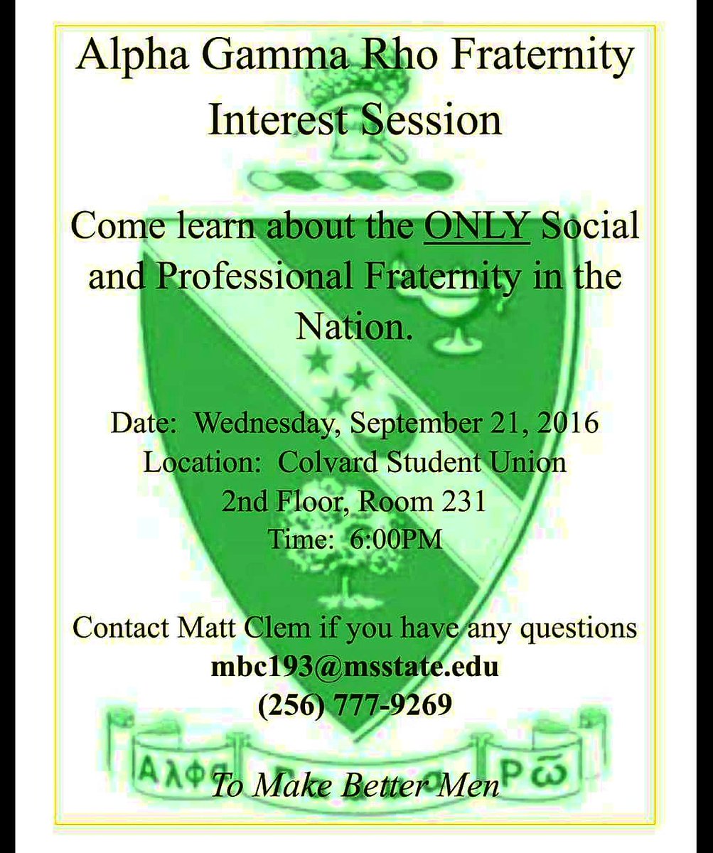 Interest meeting tomorrow, 9/21 from 6-9pm in the MSU Student Union room 231! Any and all majors are welcome!