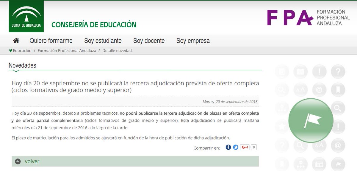 MaluiCS's tweet photo. Terrible falta de respeto de @JuntaInforma con miles de alumnos en suspenso a lo largo del día esperando #TerceraAdjudicacion. Para ahora... https://t.co/UAALw3I6r0