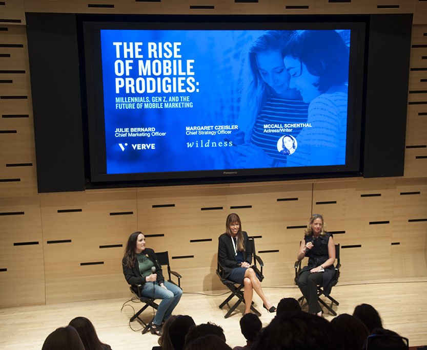 verve_inc's tweet photo. Verve CMO Julie Bernard @juliemeb, @MargaretCzslr of @Wildness and Millennial @McCallSchenthal introduce #MobileProdigies at #Transition2016 https://t.co/OpD4XQQ81u