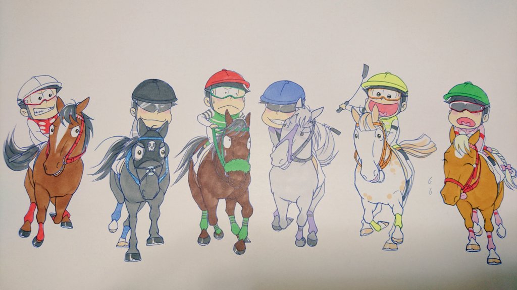 泉水 胃潰瘍 A Twitter おそ松さん 競馬イラスト 描き上がりました A 思い立ったのが9月14日の競馬の日で もう遅れたどころの話じゃありませんね ごめんなさい 最後の直線をイメージしたんですが いろいろと難しかったです ウマ松の正面顔とか Lll D