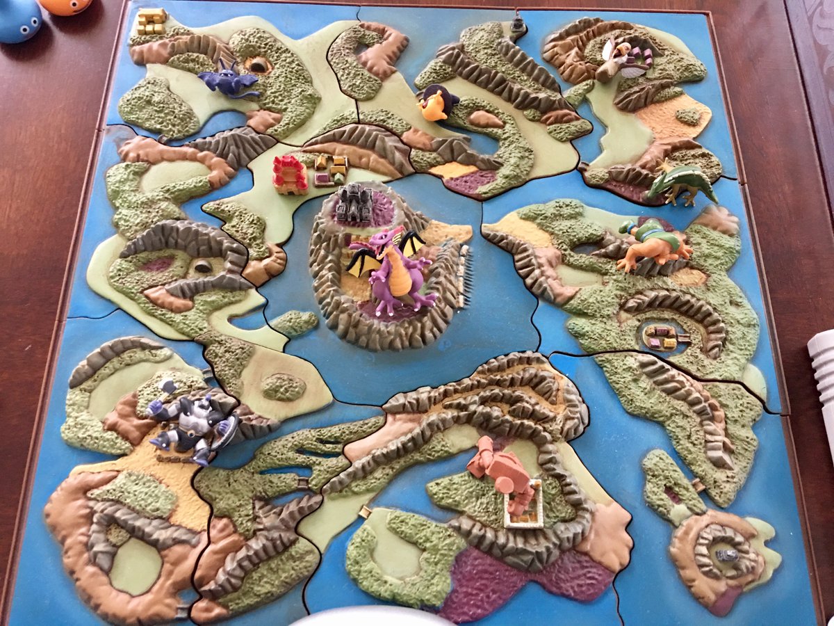 Chawwotte's tweet image. I managed to take a tiny break from #DragonQuestVII to gather some of my collection… I ran out of room! @DragonQuest