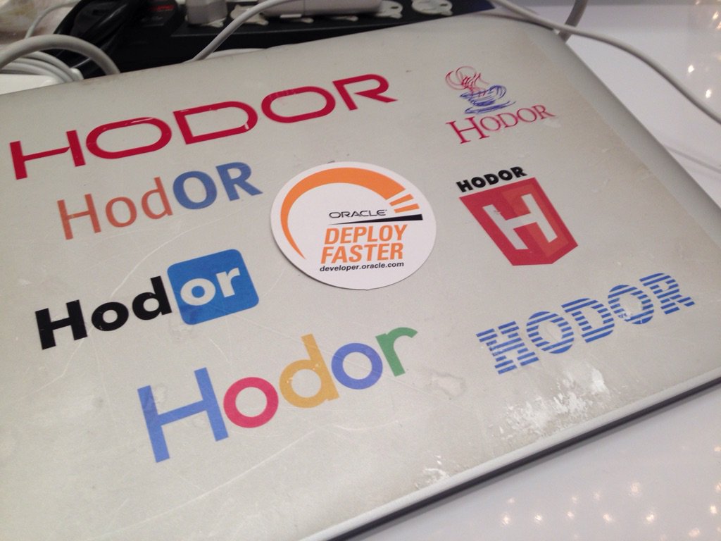 stuartmarks's tweet image. Hodor faster! #DevelopersRule