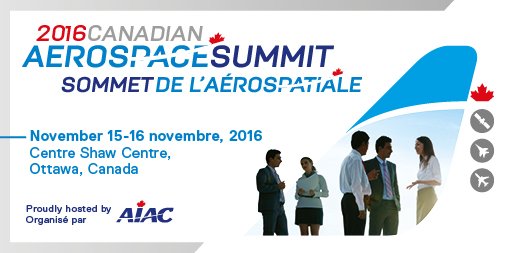 AIAC_News's tweet photo. #CAS16, Canada’s leading Aerospace event. World class speakers and powerful networking opportunities. Full program: https://t.co/95FDZTJRhJ https://t.co/c54f4XiBcy