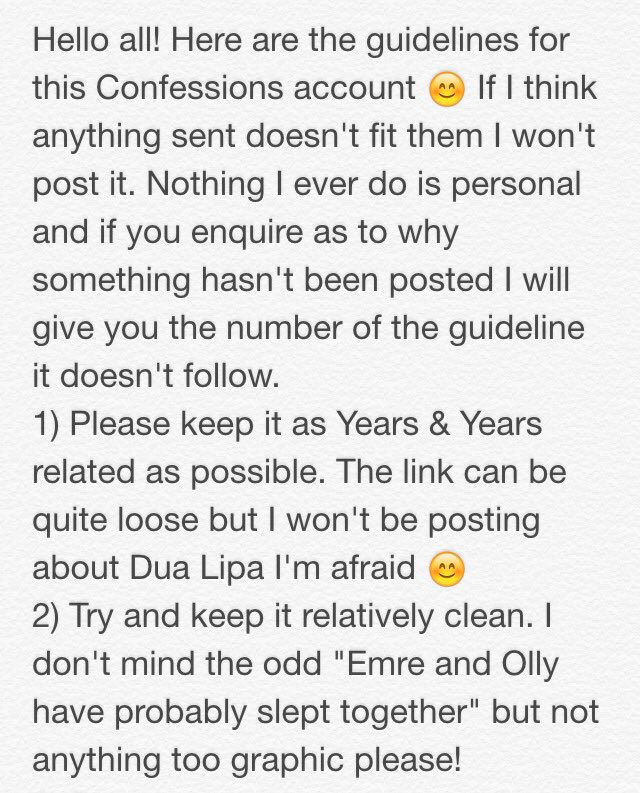 YYConfessionsYY's tweet image. GUIDELINES 😊 These may be updated from time to time 💛