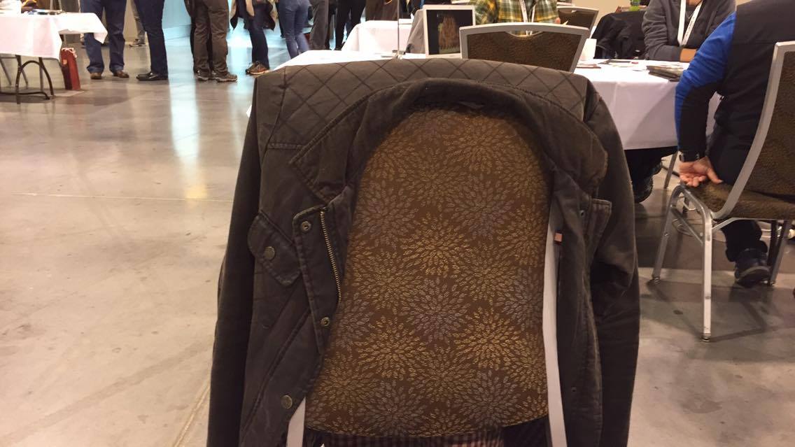 TA_iceland's tweet photo. This nice jacket is looking for its lost owner. Please come by table EU06 True Adventure at the marketplace #ATWS2016 #GoBigAlaska https://t.co/aWxfat6wfC