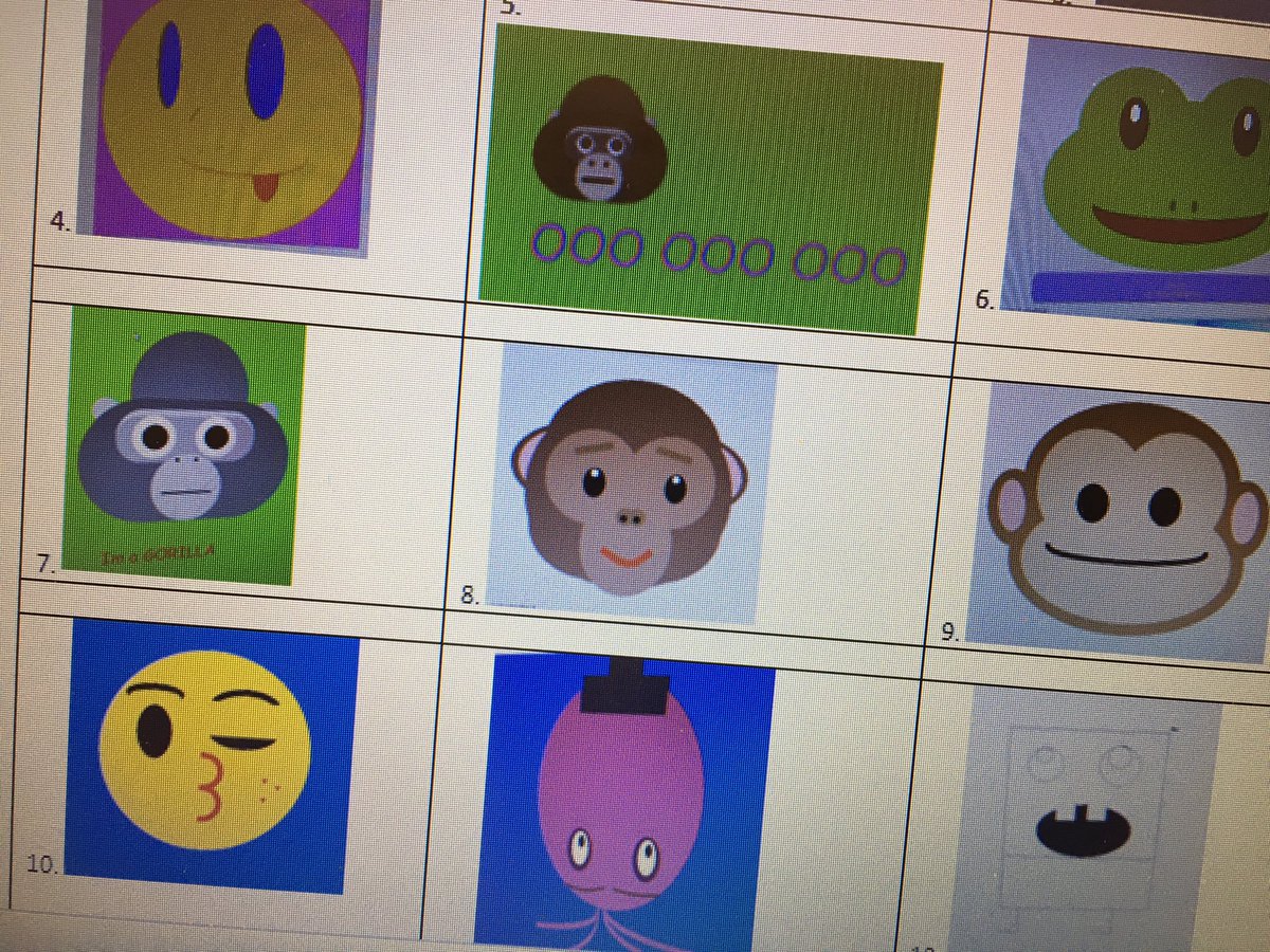 Julie_Bryniczka's tweet image. Check out these student created emoji's! #APComputerScienceA