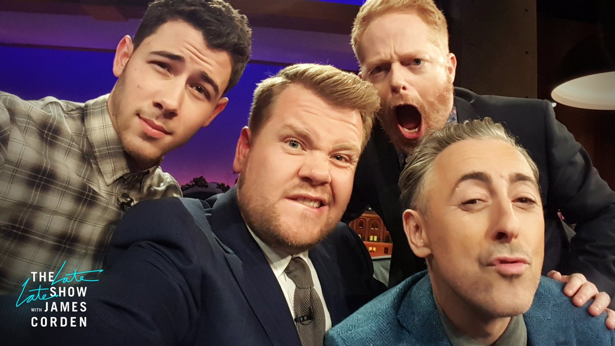 latelateshow's tweet photo. The gang's all here. #LateLateShow https://t.co/2U1YLnuf0N