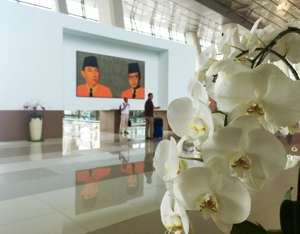 anditiant's tweet photo. bunga asli di Terminal asli karya anak negeri #T3UntukIndonesia #AP2UntukIndonesia https://t.co/rcpCVb5Gfq