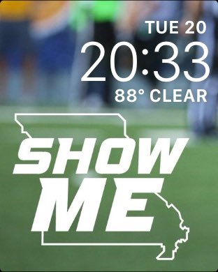 MIZ_CFIN's tweet photo. Definitely liking my new background on my #AppleWatch with @MizzouFootball #ShowMe16 https://t.co/Xtluu2xzew
