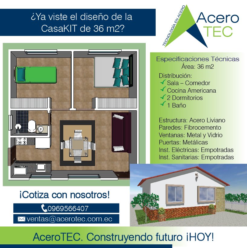 AceroTEC's tweet image. Sólo faltas TÚ! Anímate y cotiza con nosotros para que tengas tu casa de una manera rápida y segura. #AceroTEC