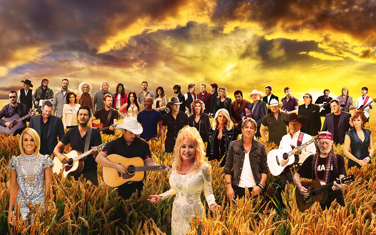 RScountry's tweet photo. Watch the magical medley, "Forever Country" come to life in star-studded video https://t.co/Md6QHFMoAs https://t.co/hISplwuZva