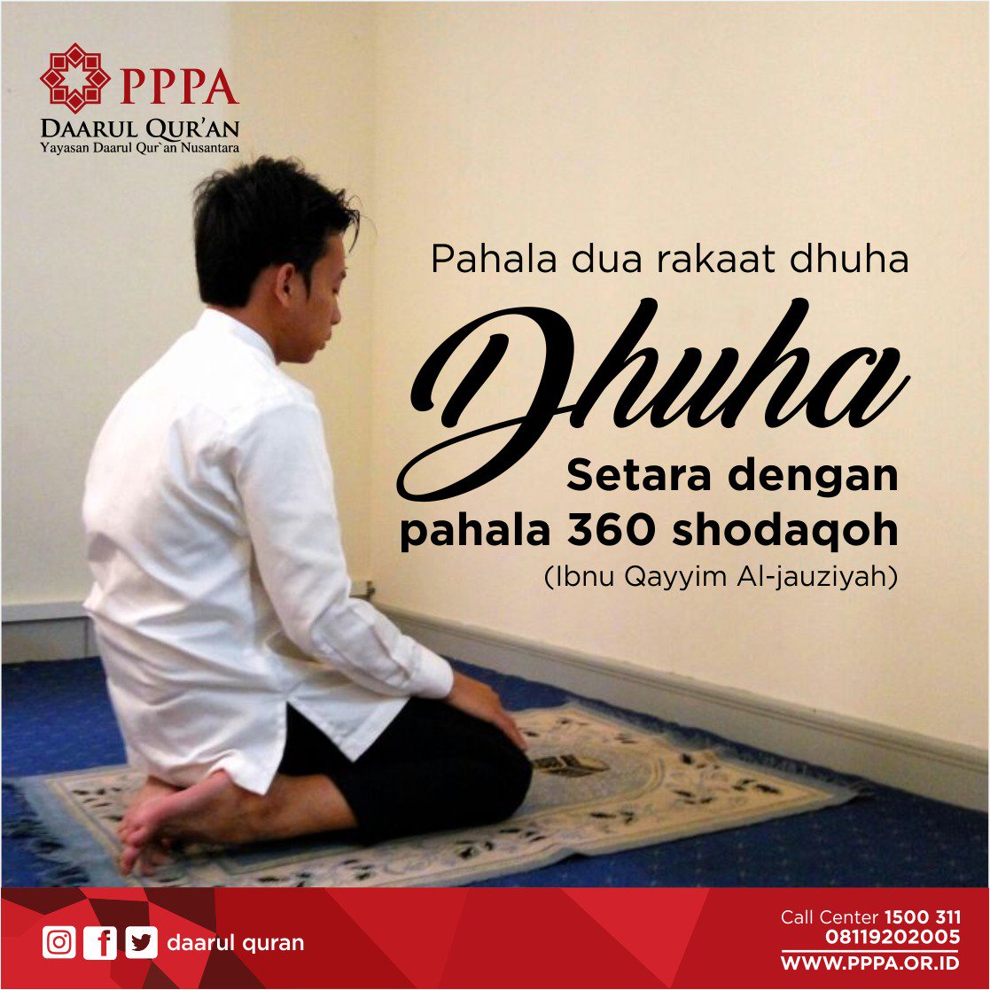 Daarul_Quran's tweet photo. Perlancar rezeki kita dgn shalat dhuha #DhuhaTime
rezeki, kesehatan dan jodoh dengan shalat dhuha di pagi hari https://t.co/sOUDvQGmXR