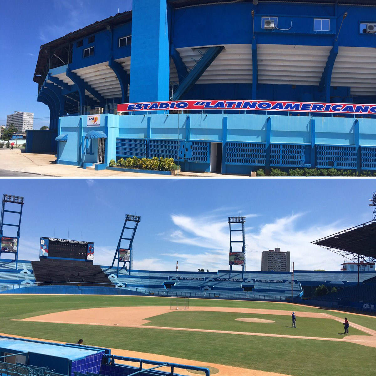 CortlandISM's tweet photo. #ISM at the Estadio “Latinoamericano” -- an international palace of béisbol #GlobalGame ⚾️🏟🇨🇺 https://t.co/JwhsLofgk0