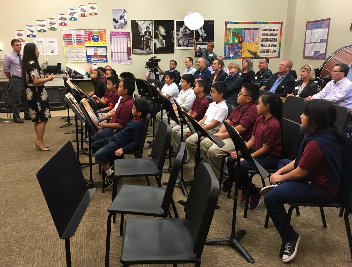 vegaproductions's tweet photo. Thx, @UnitedHealthGrp, for joining us yesterday and thinking big about #MusicEd and #InstrumentsintheCloud! https://t.co/pRI14DdCGw