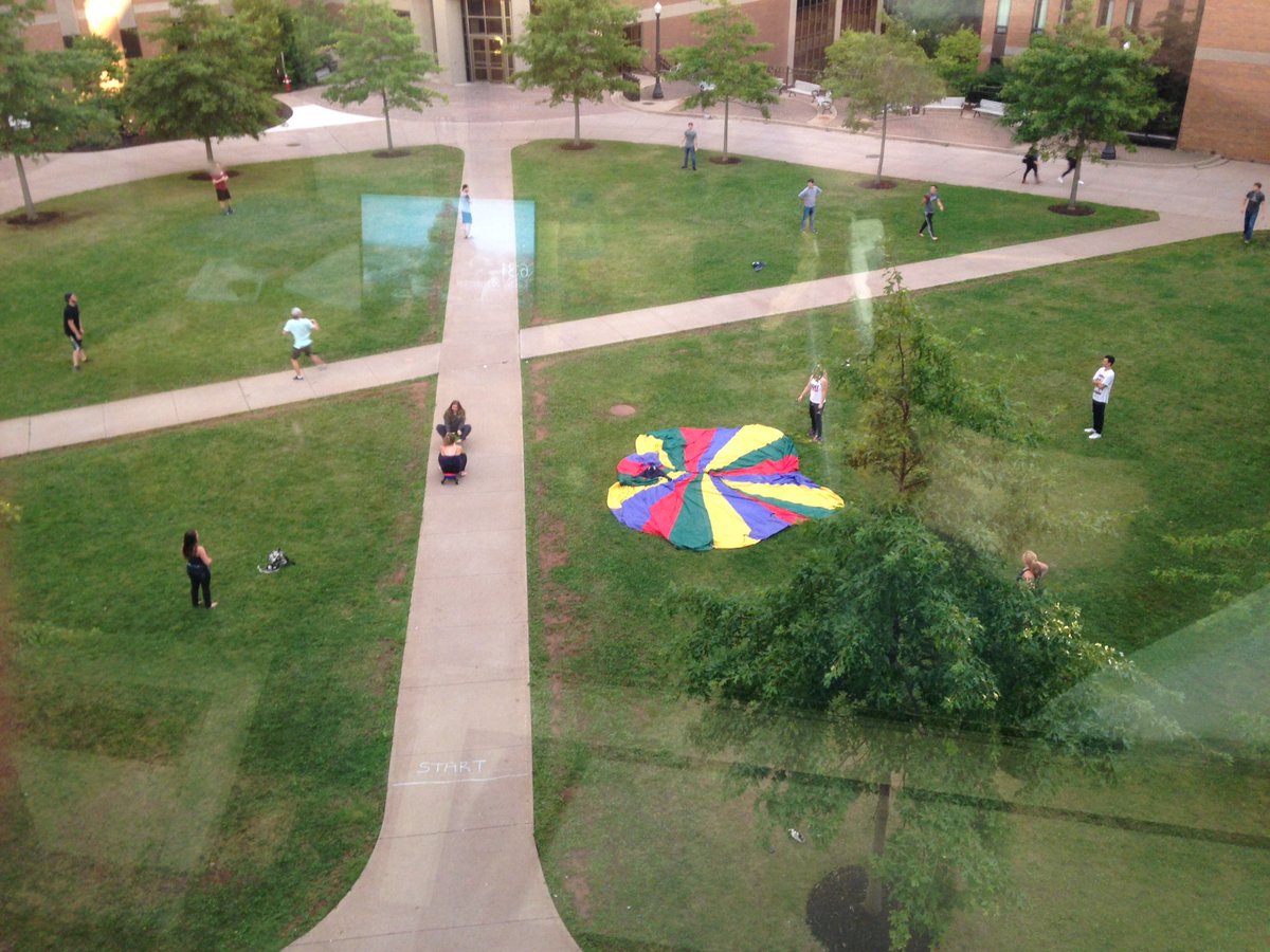 GeckoNews's tweet image. Campbell hall supporting pride week with some #quadtivities