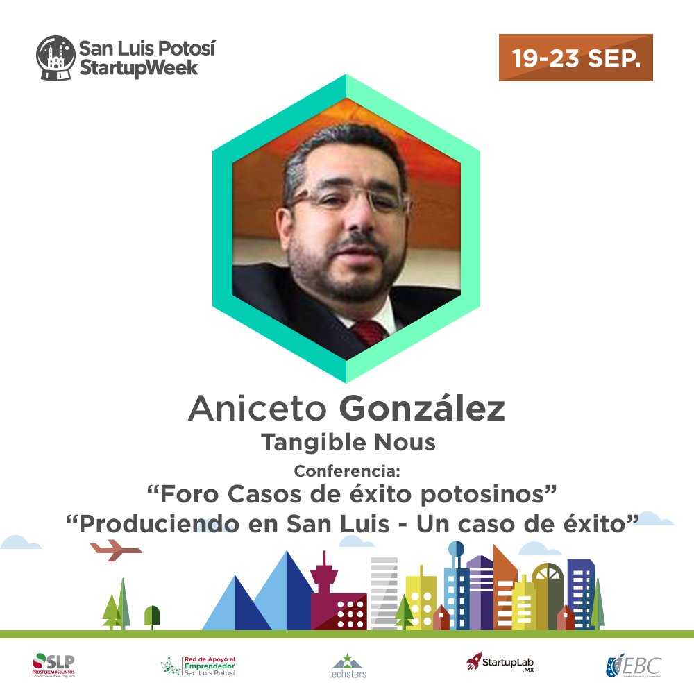 SWSanLuis's tweet photo. Aniceto Gonzales forma parte del #SWSLP16 , checa la agenda en: https://t.co/ZmGQF07mnu https://t.co/GCCUXNqE6k