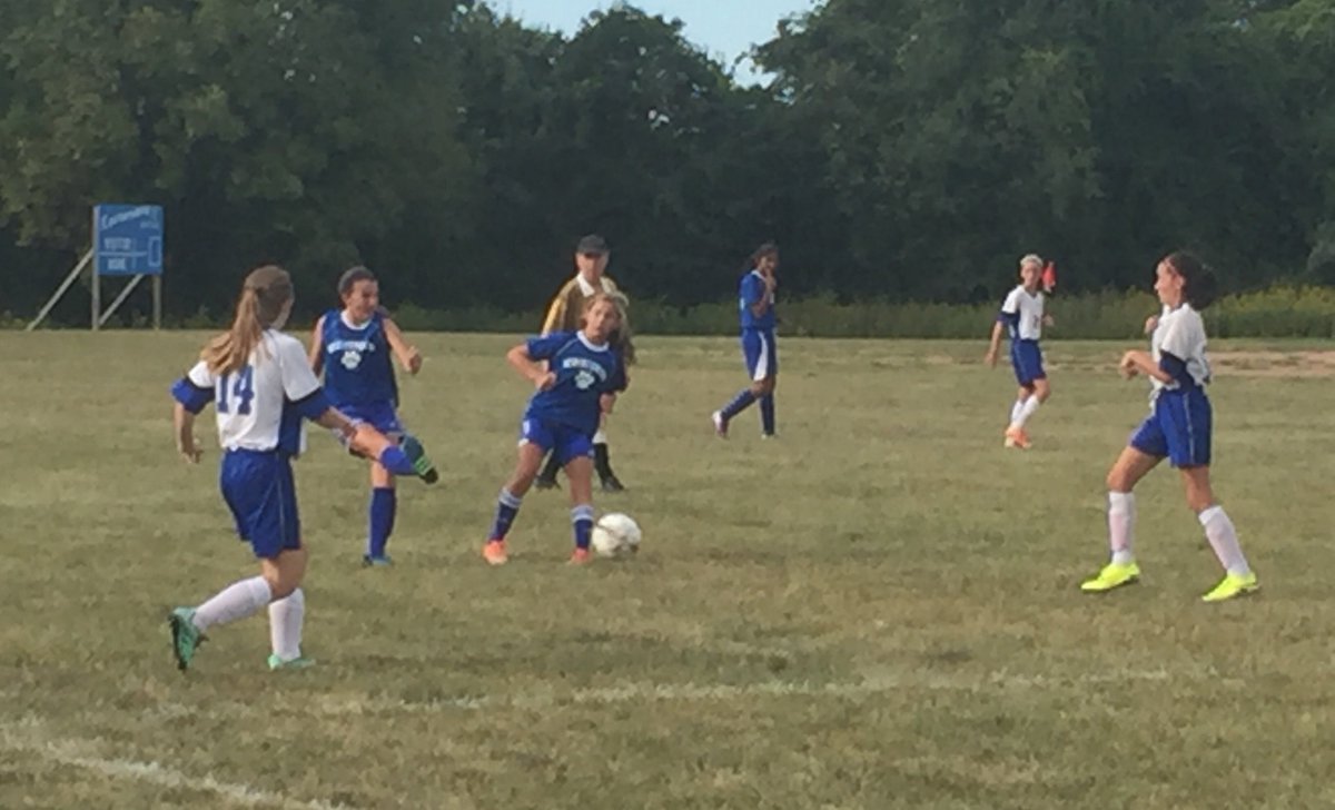 RochambeauRams's tweet photo. Enjoying the afternoon with our Lady Rams as the Field Hockey and Soccer Teams take the field!  Way to go, girls! #RMS-PRIDE https://t.co/AJ6QzDTGNf