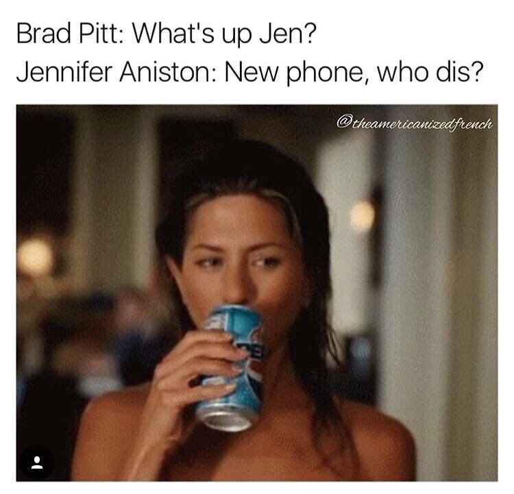 JLockerbie's tweet photo. Whilst divorce is never funny... I do enjoy the Internet at times like these... #JenniferAniston https://t.co/qnRVA4SGMM