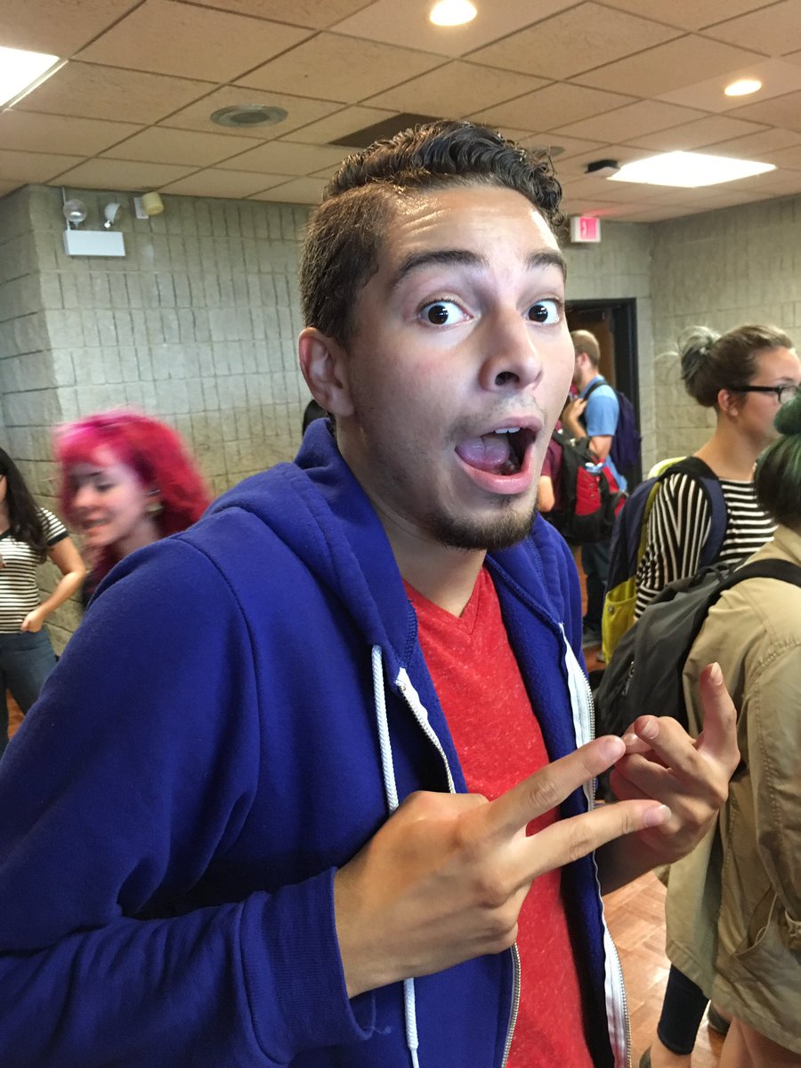 Omg Jordan Moore is here... It's lit at the Student Org Fair #NUSOA #2016ORGFAIR