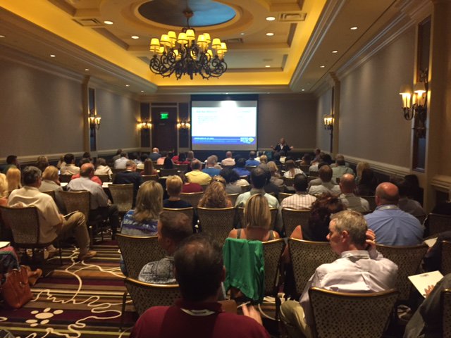 NAPS360's tweet photo. Andrea Tajgiszer, President of Train Recruiters, presents to a packed room during the direct hire/perm placement track. #wereallin #naps2016 https://t.co/vQFNDHvh81