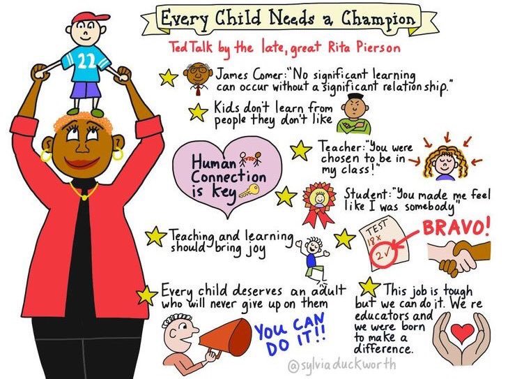 misskyritsis's tweet photo. Every Child Deserves a Champion ❤️⭐️🏆🏅
by Rita Pierson &amp; @sylviaduckworth 
#TTPlay #aussieED #Vicpln https://t.co/kgyGZBDDKV