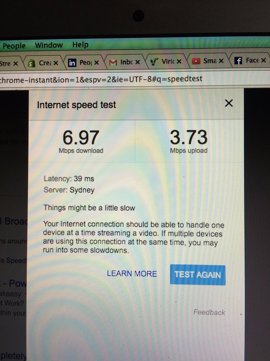 thebofman's tweet photo. @Telstra @NBN_Australia setting new records in mediocrity
#nbn #telstra #slow https://t.co/ZjwMGHsNV3