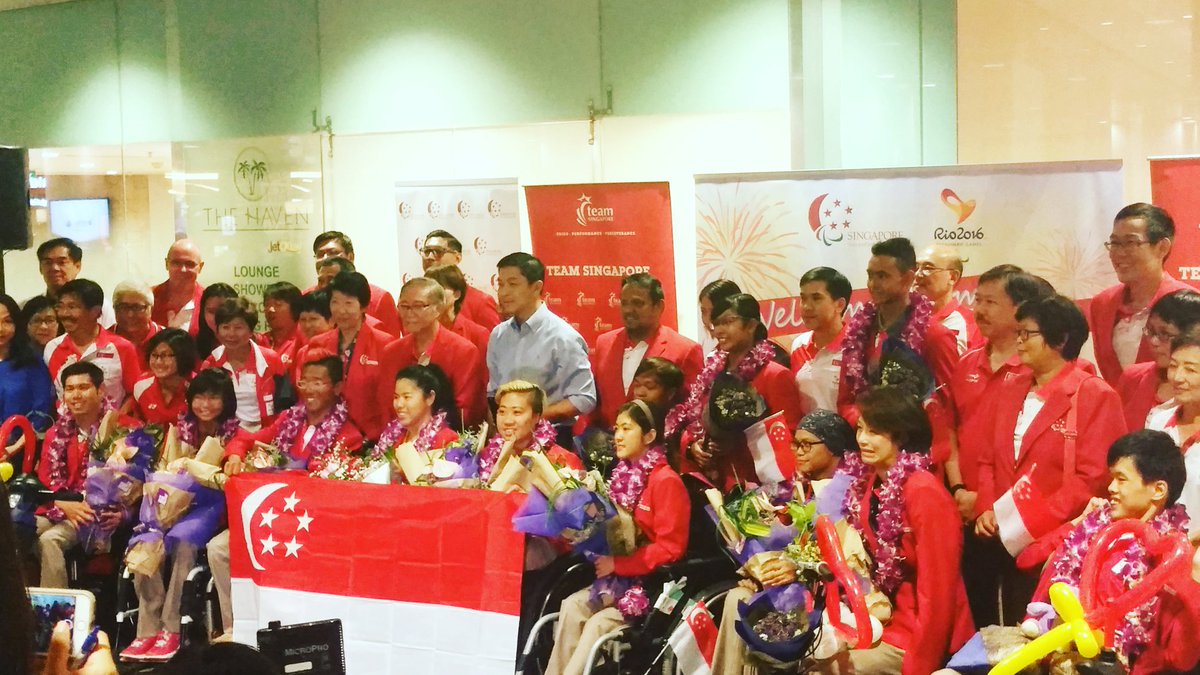 The Paralympians of Singapore! So proud of all of you! Thanks for your dedication and determination. 
#OneTeamSG #SGPride