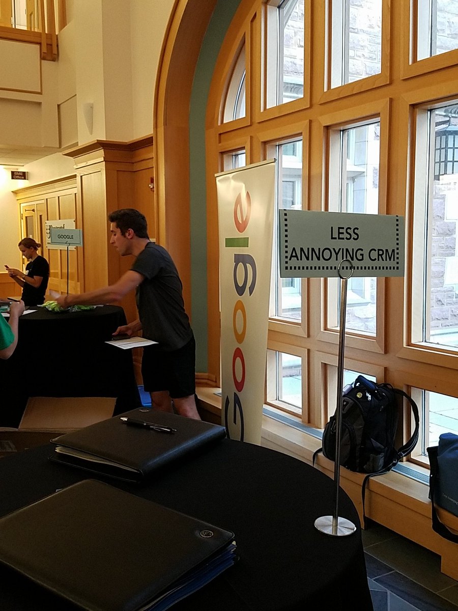 73_Carondelet's tweet photo. Hey WUSTL folks, come see @LessAnnoyingCRM at the #STEMslam! We're next to a company called Goggle. https://t.co/DQ0WAV0OCB