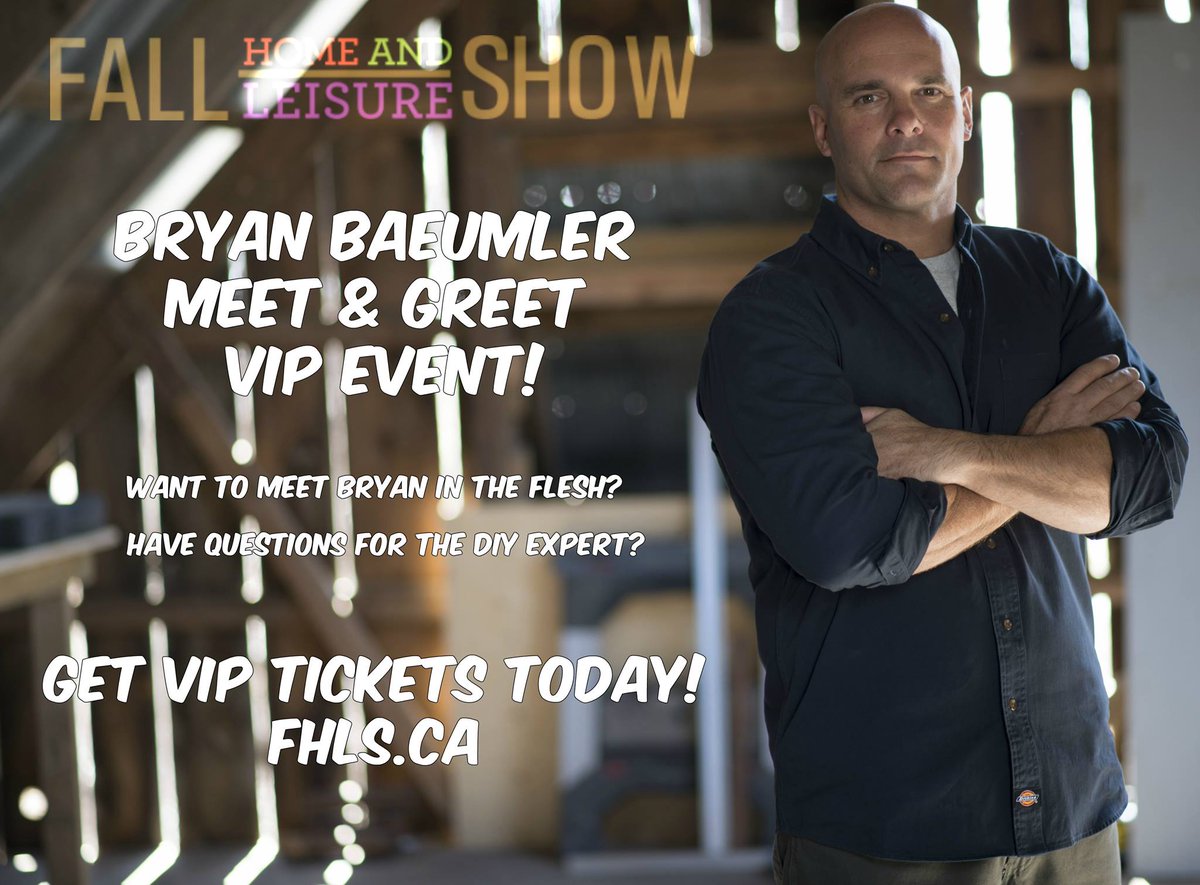 fhlsgp's tweet photo. What are you going to ask @Bryan_Baeumler when you meet him!? Get your Meet &amp; Greet - VIP tickets TODAY!

Details: https://t.co/O8Jm33Cpn4 https://t.co/8LQAnW2wPO