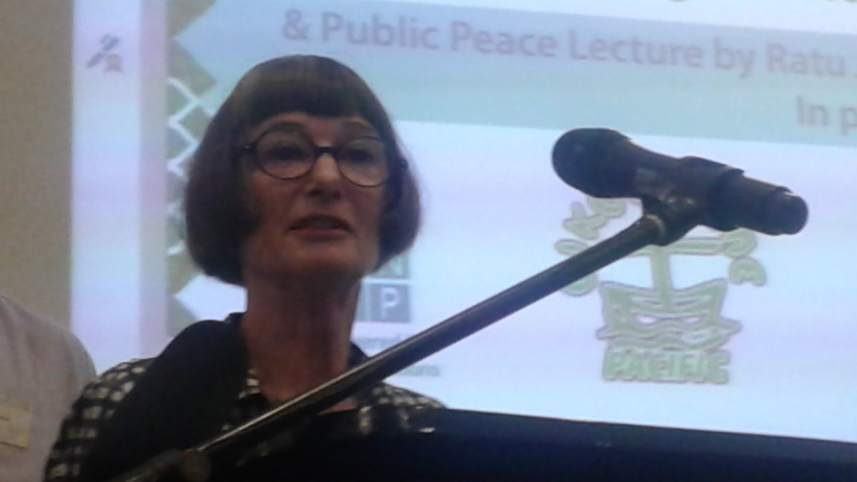 femlinkmedia's tweet photo. Panel on Peace and Security moderated by Dr Nicola Baker - @PCPFiji Pac Peace Conference https://t.co/uLjztZhJeW