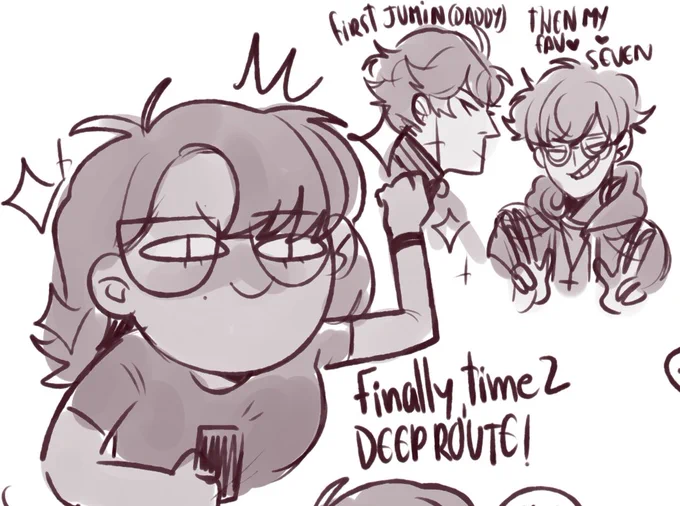 THE STRUGGLE IS REAL 
(SEVEN IS MY FAV BUT I WANT TO DO HIS ROUTE LAST I DONT WANT 2 RESET
BUT HOLY SHIT 
THATS ME IN DEEP
#mysticmessenger 