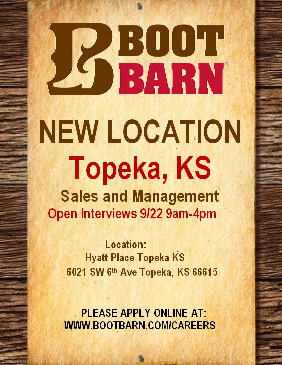 Boot Barn On Twitter We Re Hiring At Our New Store In Topeka Ks