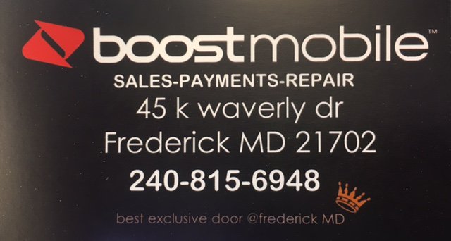 Frederick_Boost's tweet photo. #cellphoneplusfam @FallsChurch_BM @Leesburg_Boost @ChantillyBoostM @Manassas_BM @KingStBoost @herndon_bm @BoostMobileWV @Allin_SPG https://t.co/pzmFZPn3zP