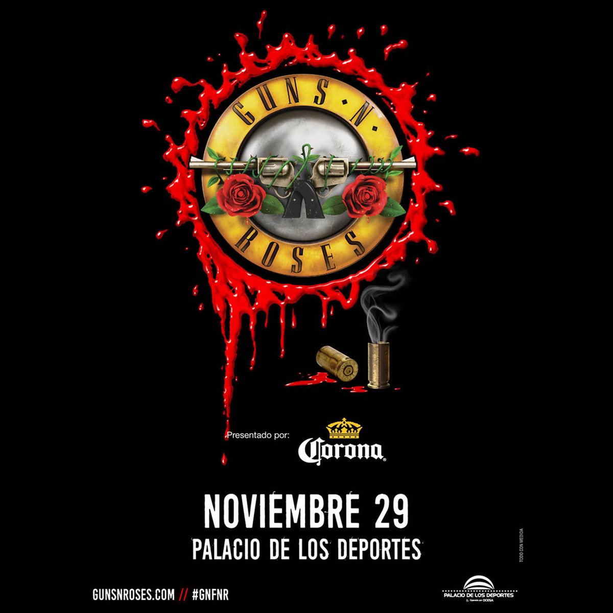 gunsnroses's tweet photo. 🇲🇽 ¡Mexico! 🇲🇽 REGRESAMOS el 29 de noviembre ¡Visita https://t.co/HFd7OS6Pmk para más información! https://t.co/pT4dtF1XBg