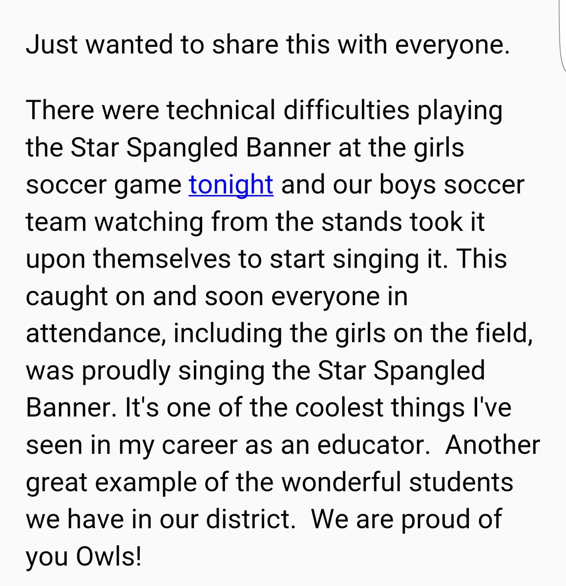 jenjshel's tweet photo. #whatschoolsneed more moments like these that aren't measured by a state report card @OhioEA  @TyJMeyer90  #WeareMtHealthy #ohedchat https://t.co/96sSJnBQue