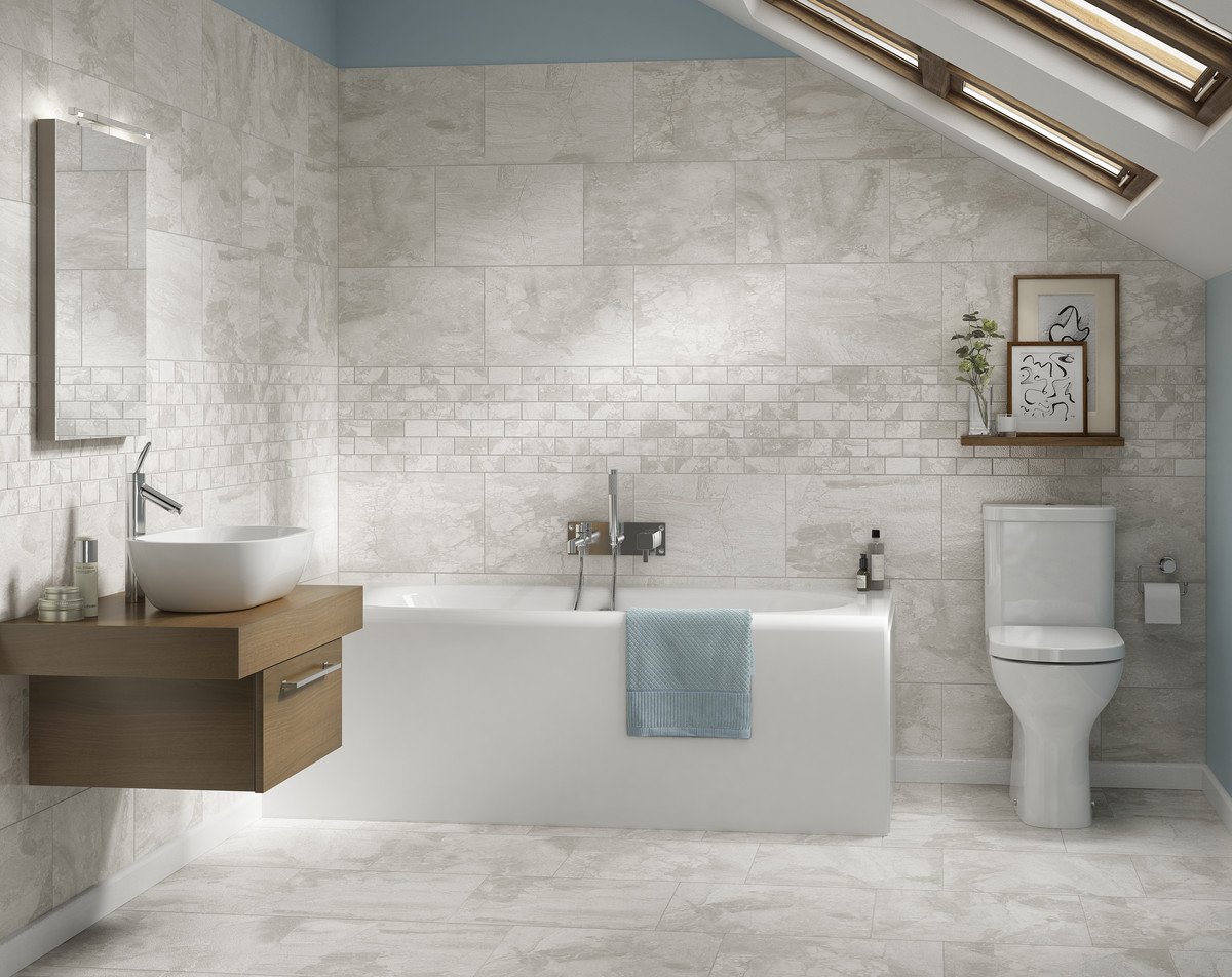 aonews's tweet photo. #TipTuesday: Extending the same tile throughout a smaller space can help make it look bigger. https://t.co/UuRtnPKplZ