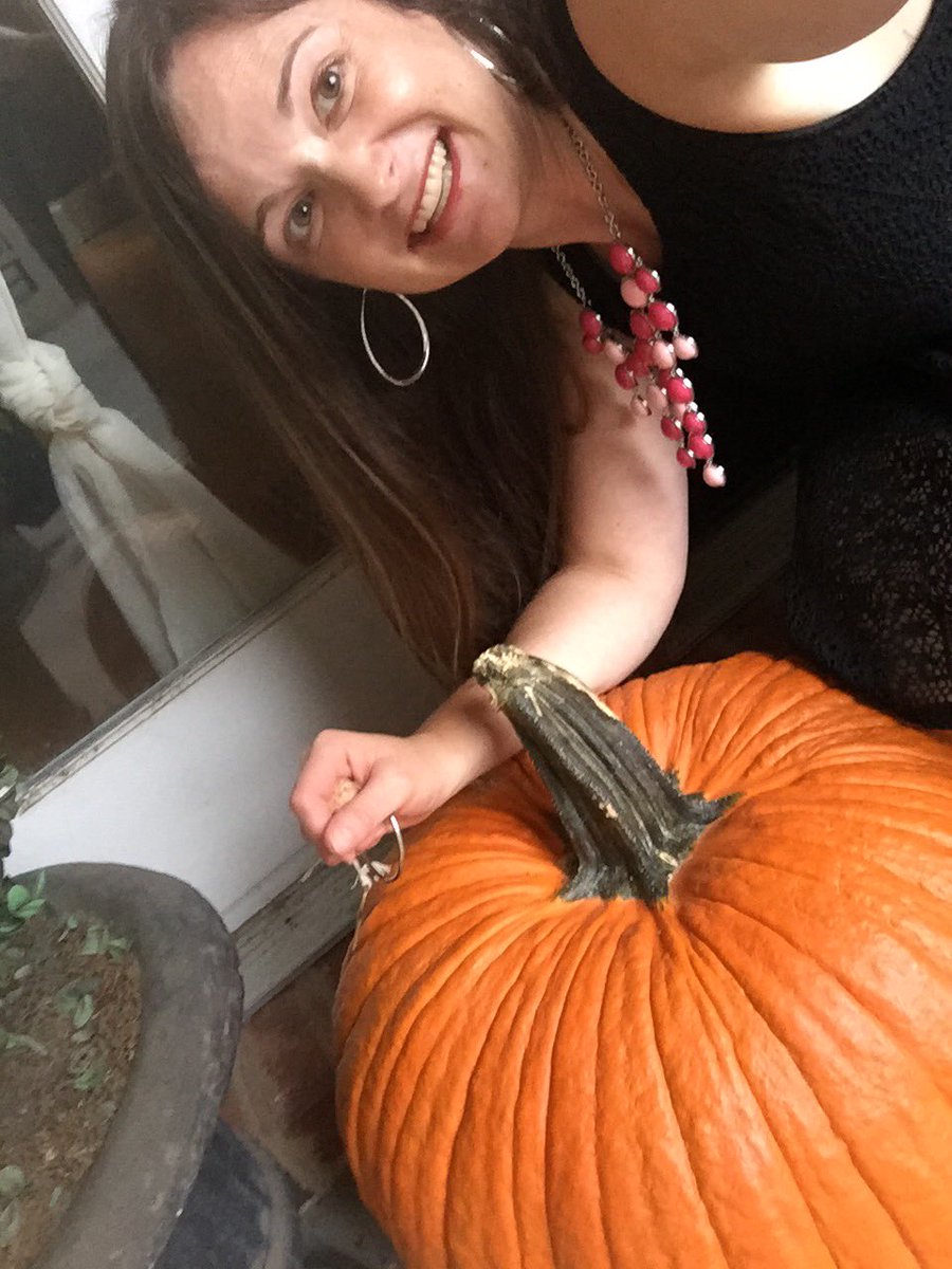 BethZAndersen's tweet photo. I can't keep up with the Joneses, but I can smash them with my humongous pumpkin!!! https://t.co/A8P4sEo7MG