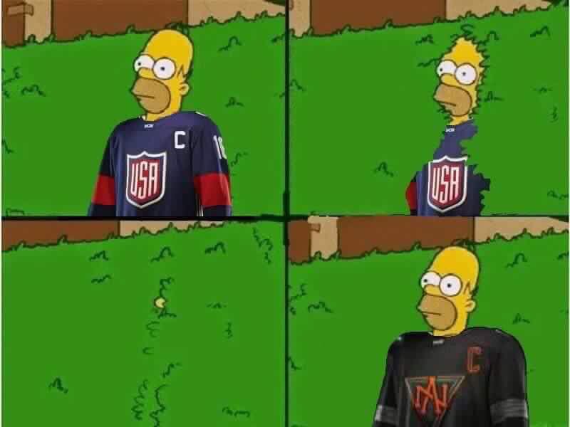 HockeysNation's tweet photo. USA fans be like... https://t.co/t60dEyPAV0