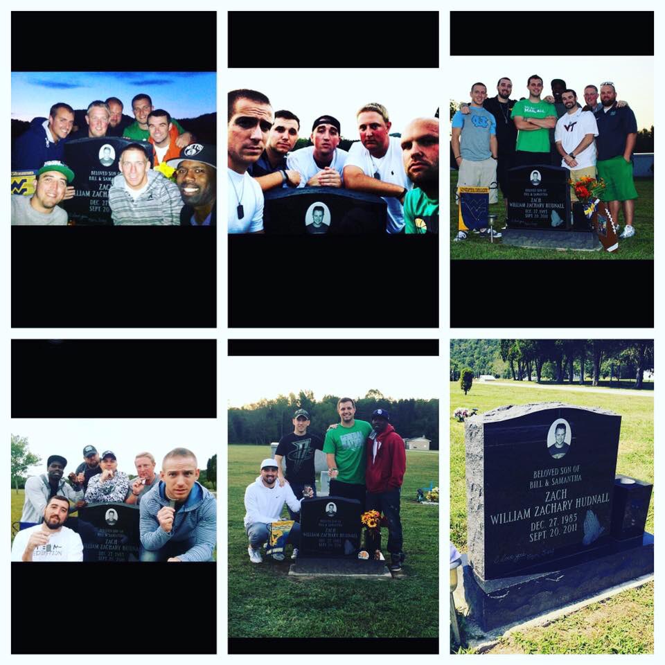 Coach_England11's tweet photo. Five years of visiting our boy. Photo credit to @wvstate12 #ripHUD #NeverForget https://t.co/u1fBfRafR7