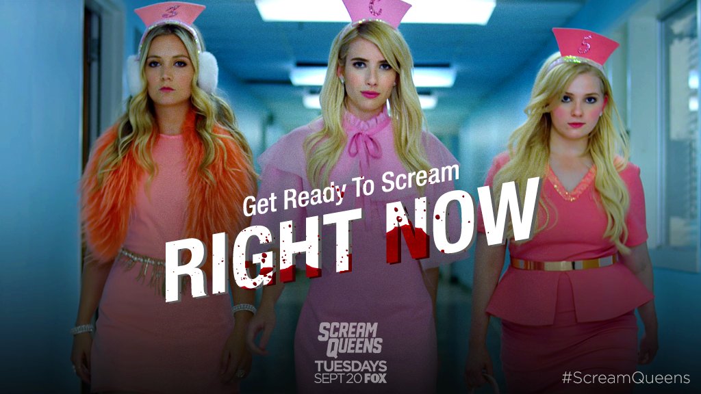 ScreamQueens's tweet photo. The sick new season starts NOW on @FOXTV. 🔪🏥 #GetReadyToScream #ScreamQueens https://t.co/xXSAWrAVTi