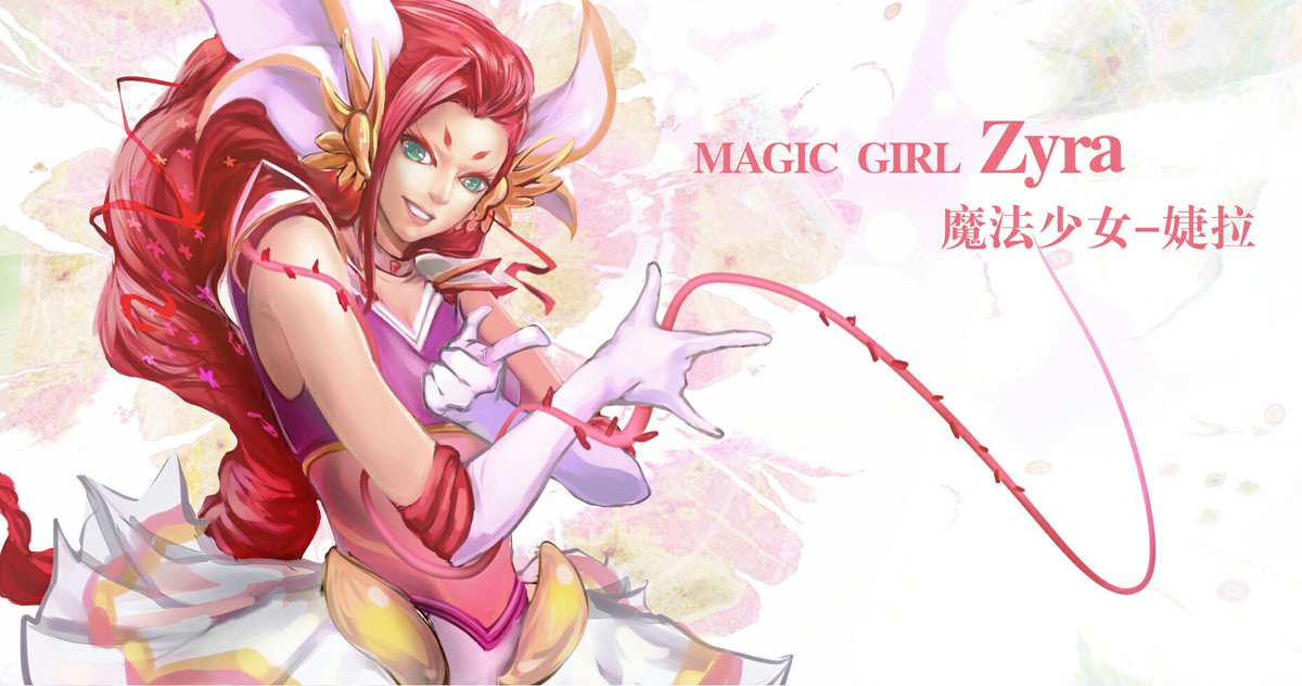 antsstyle's tweet image. [生日贺]魔法少女婕拉！, by Vimen千虤: pixiv.net/member_illust.…  #Zyra #LeagueOfLegends
