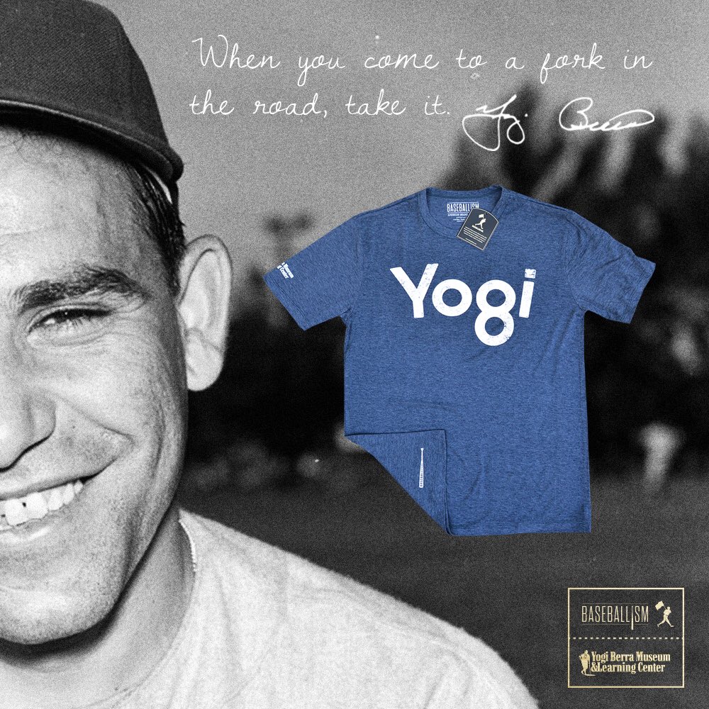 Baseballism's tweet photo. Baseballism + Yogi Berra. All sale proceeds go to benefit the Yogi Berra Museum and Learning Center. #Yo8i
Link: https://t.co/h0DmMW19JG https://t.co/BUBxpg0ByL
