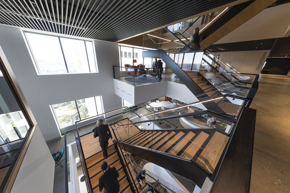 buildcorpgroup's tweet image. "Doesn't look like a law firm" @minterellison @ArchitectureBVN talk workplace design for our MBA awarded project bit.ly/2cI3szF