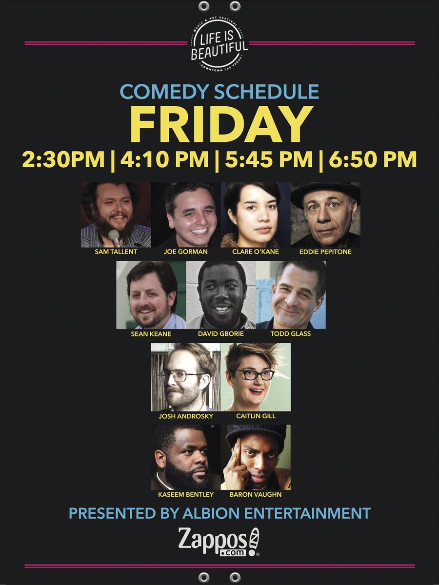 KindHouseAtLIB's tweet image. Come laugh with us. Friday's comedy schedule @lifeisbeautiful