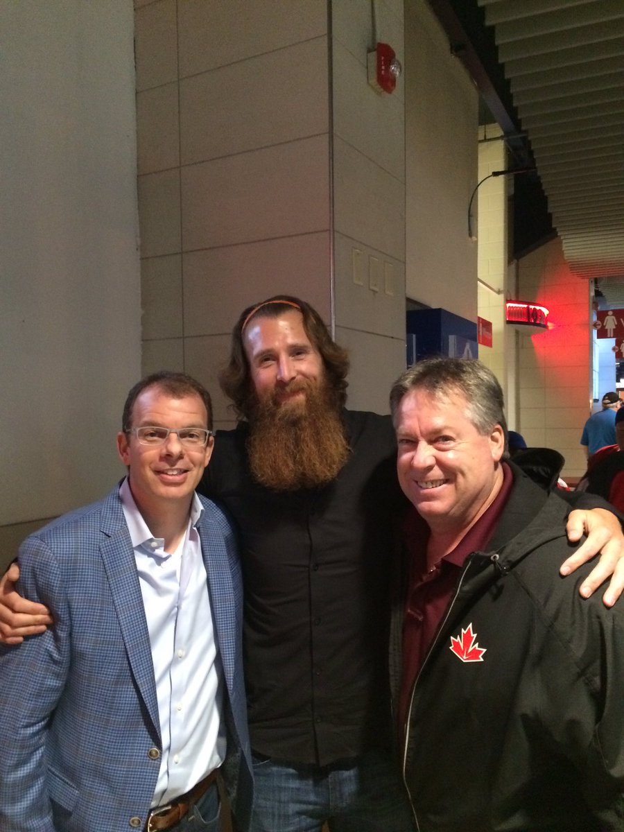 Topshelf_TSSM's tweet photo. Top Shelf at the World Cup of Hockey @NLLREF2 @Thorts19 https://t.co/YBNorhV90d