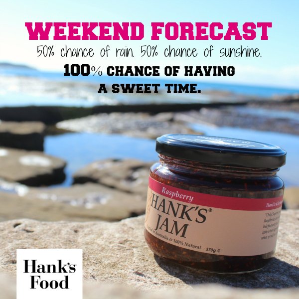 HanksJam's tweet photo. Wondering how the weather is going to be this weekend? #hanksfood #hanksjam #sydneylocal #ausmade #northernbeaches #sydneycoffee #brekkie https://t.co/0BowcuDtaW