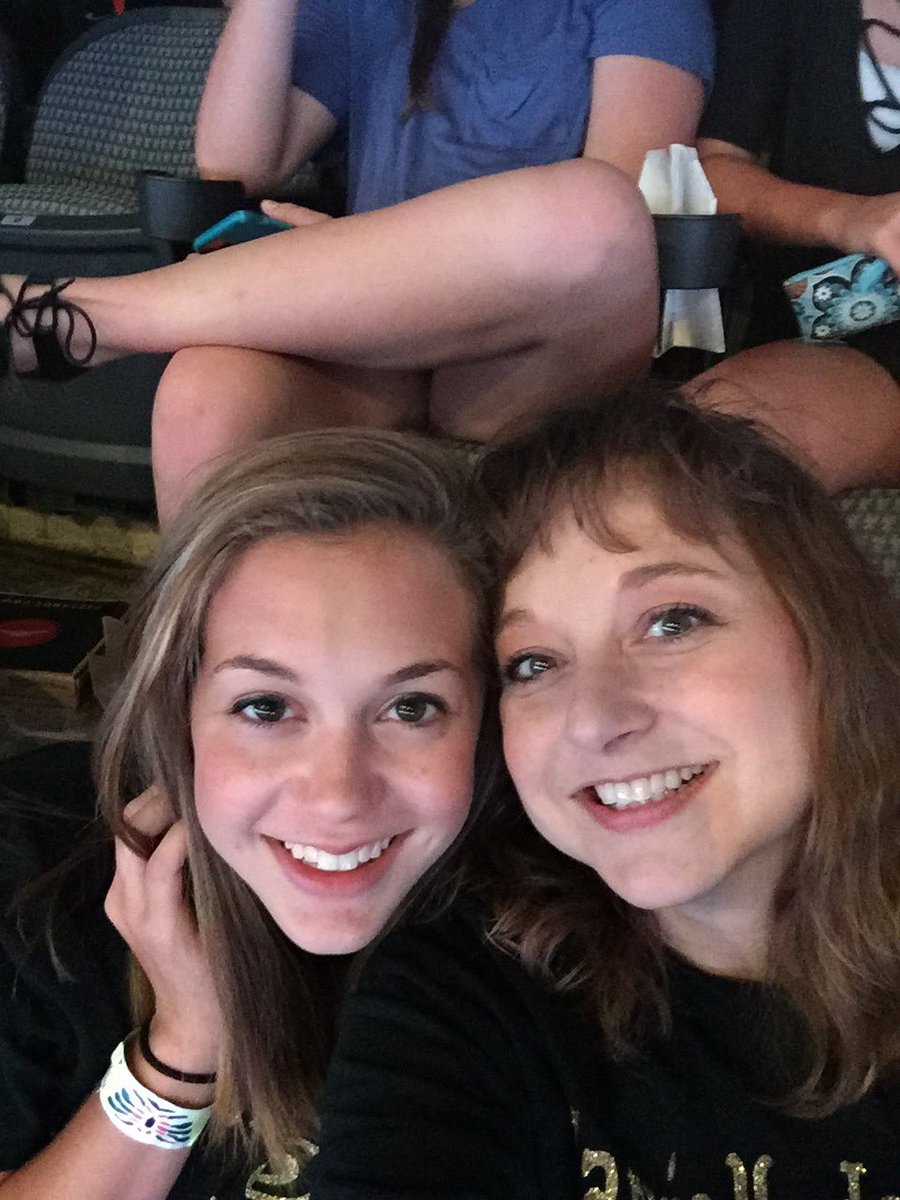 Me and my sweet girl! Our 7th concert. #thestorytellertour